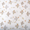 Printed Honeycomb ZELLE White / Pebble